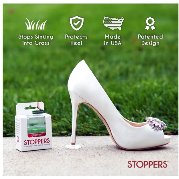 GoGoHeel STOPPERS Heel Protectors - Stops Sinking into Grass (X-Small) - Picture 3 of 13